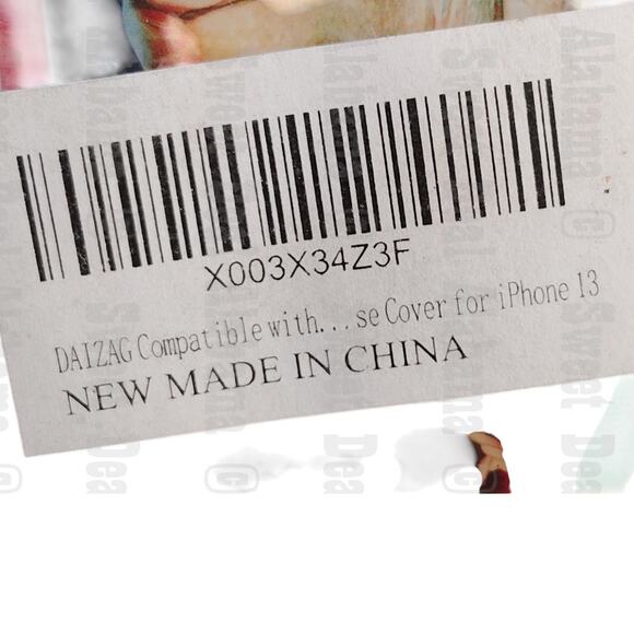 DAIZAG Case Compatible with for iPhone 12/13 (6.1), Red/White w/ Fish Design - Picture 6 of 6